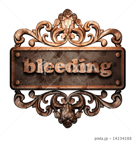 Word on bronze ornament 14234288