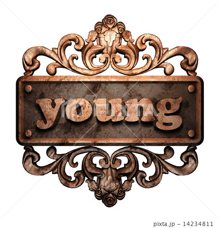 Word on bronze ornament 14234811