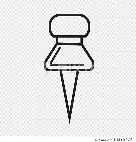 push pin icon 14235474