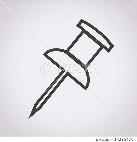 push pin icon 14235476