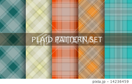 Plaid Patterns. Vector set. 14236459