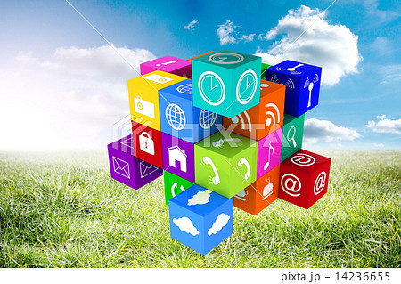 Composite image of app cube Composite image of app cube 14236655