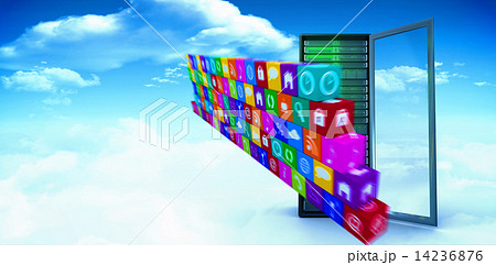 Composite image of wall of apps Composite image of wall of apps 14236876