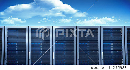 Composite image of server towers 14236983