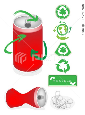 Aluminum Can with Recycle Symbol for Save The World Aluminum Can with Recycle Symbol for Save The World 14241980
