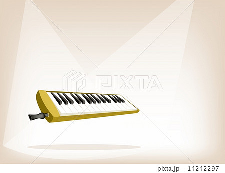 A Musical Melodica on Brown Stage Background 14242297