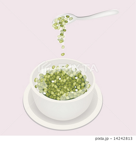 Mung Beans Sweet Dessert with Coconut Milk 14242813