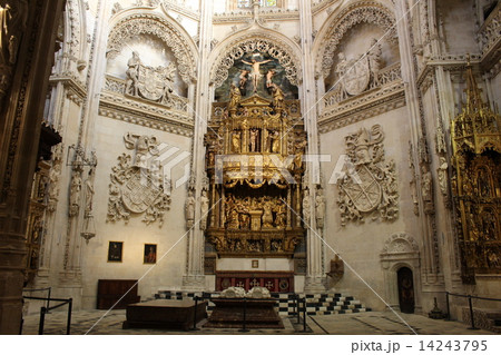 世界遺産 ブルゴス大聖堂の礼拝堂 スペインの写真素材