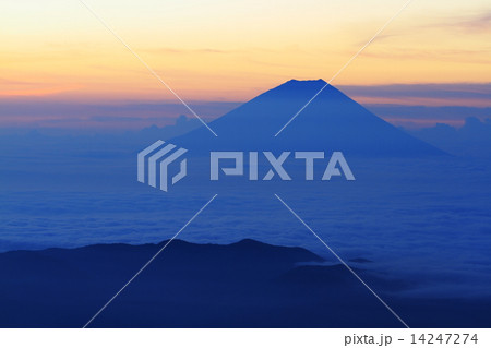 北岳より望む富士山 14247274