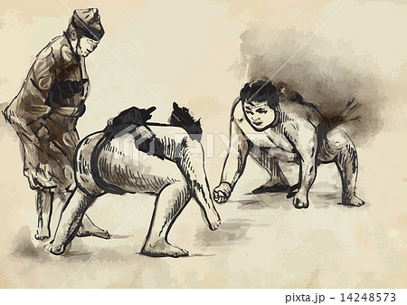 Sumo. Hand drawn vector in calligraphic style (converted) 14248573