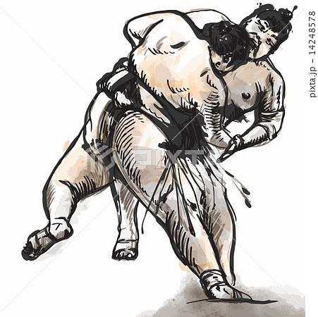 Sumo. Hand drawn vector in calligraphic style (converted) Sumo. Hand drawn vector in calligraphic style (converted) 14248578