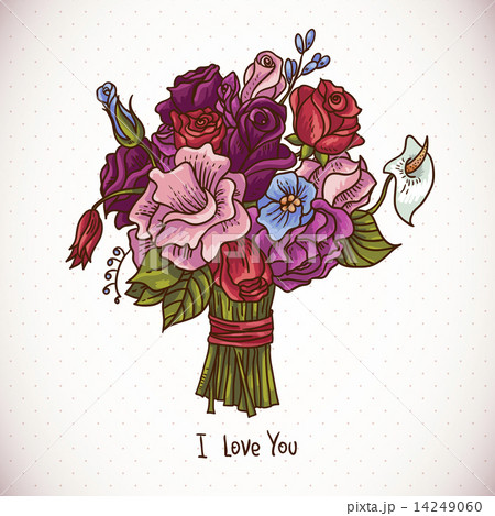 Vintage Doodle Wedding Bouquet 14249060