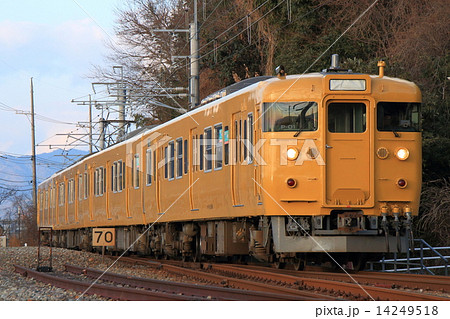濃黄色の山陽本線113系 14249518