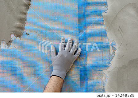 Polystyrene insulation of wall 14249539