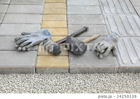 Construction site, brick paver 14250139