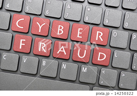 Cyber fraud on keyboard Cyber fraud on keyboard 14250322