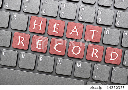 Heat record on keyboard Heat record on keyboard 14250323