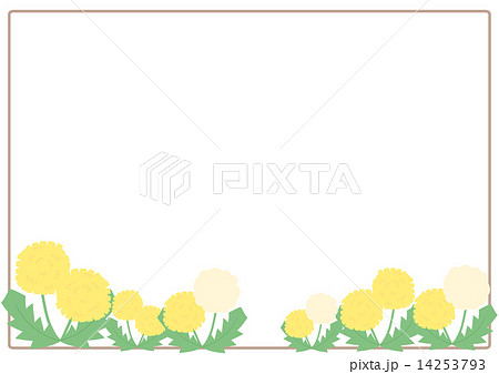 タンポポのフレームのイラスト素材 14253793 Pixta