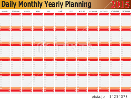 Daily Monthly Yearly Planning Chart Year 2015 14254073