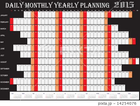 Daily Monthly Yearly Planning Chart 2015 14254076