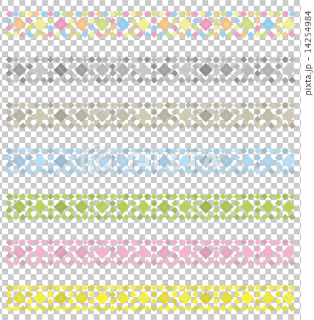 Rhombic square decorative rulers to be aligned 14254984