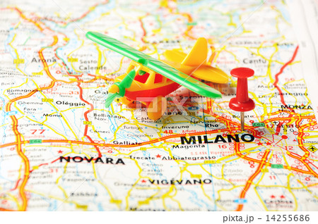 Milano, Italy  map airport 14255686
