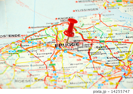 Brugge , Belgium map pin 14255747
