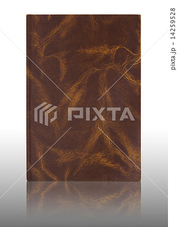 leather book on reflect floor and white background leather book on reflect floor and white background 14259528