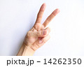 ２を示す手 14262350
