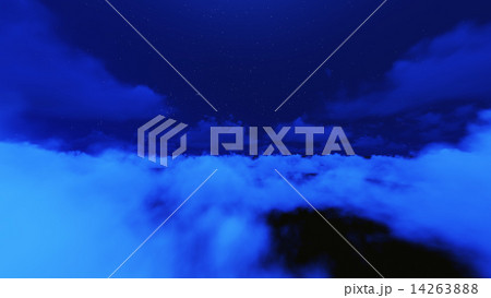 Night stars in sky and cloud 14263888