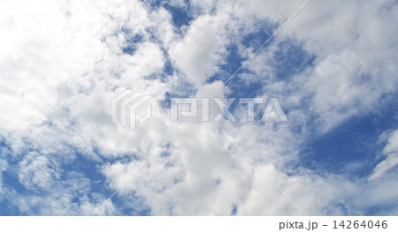 blue sky with clouds closeup   14264046