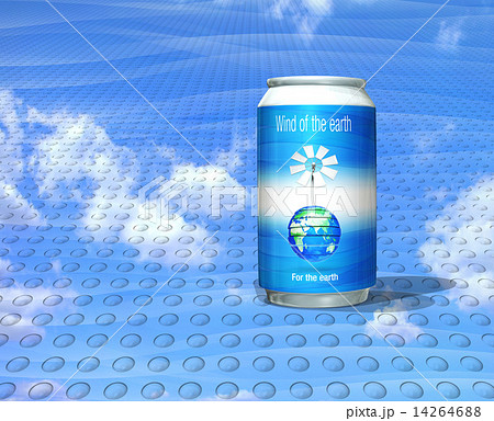 アルミ缶・スチール缶飲料と地球の風車 アルミ缶・スチール缶飲料と地球の風車 14264688