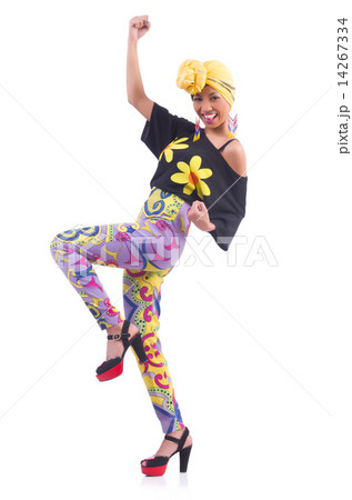 Japanese woman isolated on the white Japanese woman isolated on the white 14267334