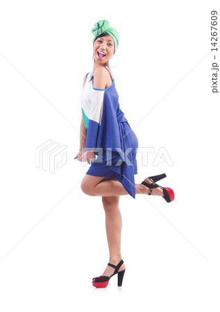 Japanese woman isolated on the white 14267609