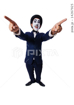 Funny man with face paint 14267925