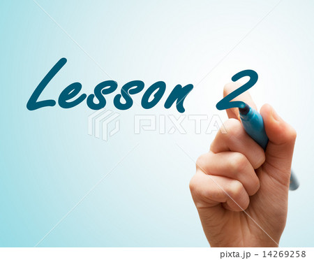 Hands with pen writing on screen lesson 2 14269258