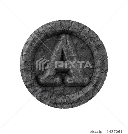 grunge font - letter A 14270614