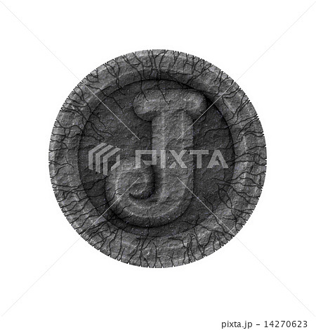 grunge font - letter J 14270623