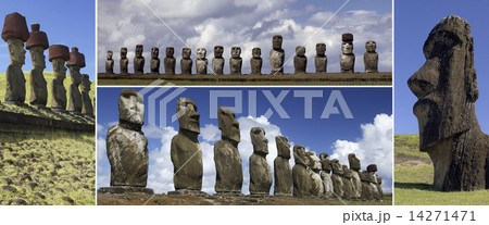 Moai of Easter Island - South Pacific 14271471