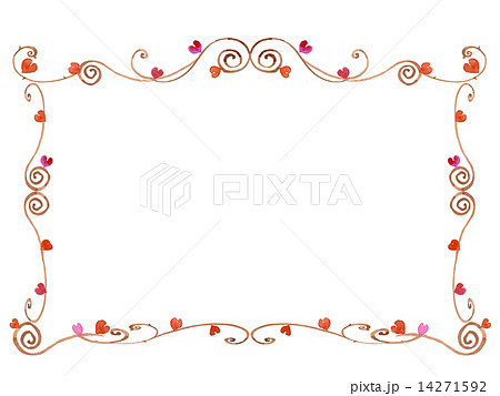 蔓 フレーム 額 ツル ツタ 蔦 植物 枠 のイラスト素材 14271592 Pixta