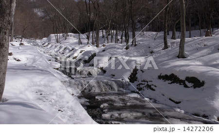 牛伏川フランス式階段工(冬) 14272206