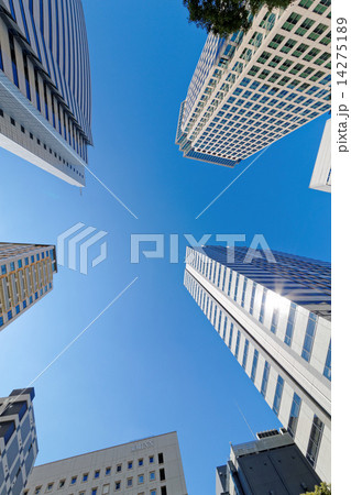 天王洲アイルの高層ビル群と青空 天王洲アイルの高層ビル群と青空 14275189