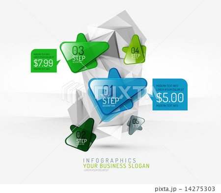 Vector fresh business abstract infographic 14275303