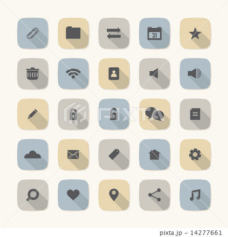Flat Design Website Vector Icons Set 14277661