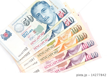 Singapore paper currency 14277842