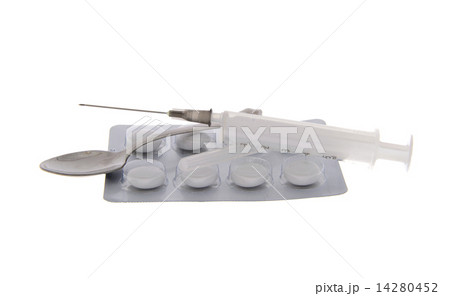 Addictions: Syringe, Drug and Pills. Isolated Addictions: Syringe, Drug and Pills. Isolated 14280452