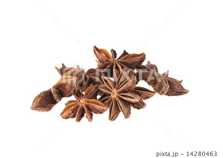 Dried Cinnamon, Anise. Isolated 14280463