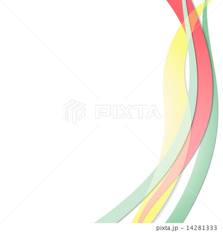 Colored wavy vector. Abstract template design 14281333