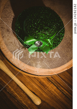 Traditional Irish bodhran and stick 14282182