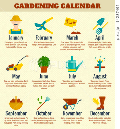 Gargen Calendar Illustration 14287492